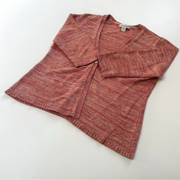 Coldwater Creek 3/4 Sleeve Cardigan in Pink XL - Picture 8 of 12